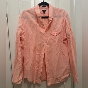 J.Crew Baird McNult Linen Pink Button-Up Shirt